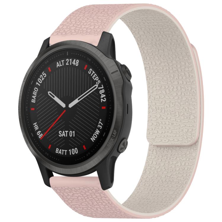 xDfind Litchi Texture Magnetic Silicone Watch Band, For Garmin Fenix 8/7X/6X/5X 26mm, For Garmin Fenix 8/7/6/5 22mm, For Garmin Fenix 8/7S/6S/5S 20mm, For Garmin Forerunner 45 / 45S / Swim 2 18mm