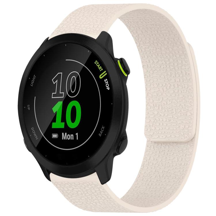 xDfind Litchi Texture Magnetic Silicone Watch Band, For Garmin Fenix 8/7X/6X/5X 26mm, For Garmin Fenix 8/7/6/5 22mm, For Garmin Fenix 8/7S/6S/5S 20mm, For Garmin Forerunner 45 / 45S / Swim 2 18mm