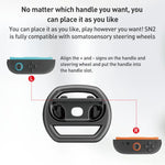 適用於 Nintendo Switch 2 Joy-Con 1對 iPlay HBS-2813 控制器賽車簡易方向盤
