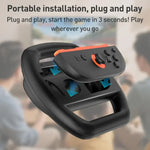 適用於 Nintendo Switch 2 Joy-Con 4件組 iPlay HBS-2813-C 簡易賽車方向盤控制器