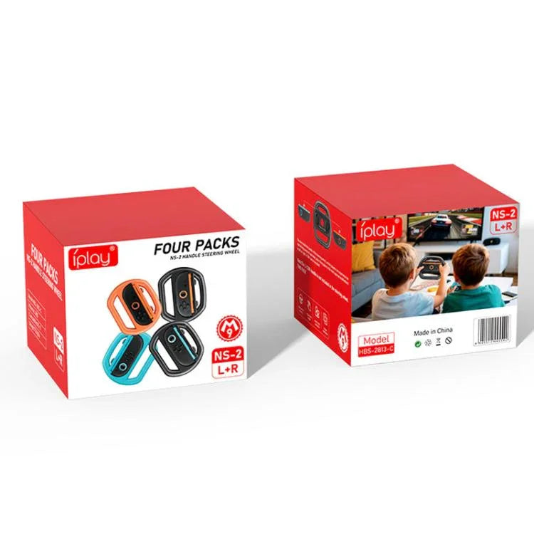 適用於 Nintendo Switch 2 Joy-Con 4件組 iPlay HBS-2813-C 簡易賽車方向盤控制器