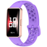 xDfind Hole Style Breathable Silicone Watch Band, For Huawei Band 10 / 9 / 8