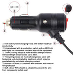 12V-24V 2 in 1 Car Cigarette Lighter Extension Cable with Switch, 0.2m