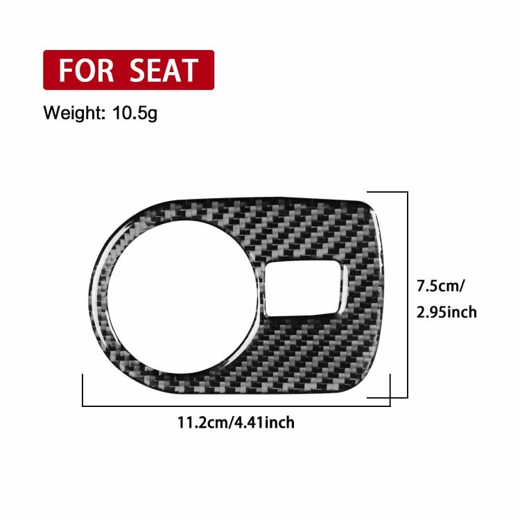 Carbon Fiber Car Headlight Switch Panel Decorative Sticker for SEAT Leon 2005-2012, Headlight Switch Panel, Left Driver, Headlight Switch Panel, Right Driver