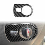 Carbon Fiber Car Headlight Switch Panel Decorative Sticker for SEAT Leon 2005-2012, Headlight Switch Panel, Left Driver, Headlight Switch Panel, Right Driver