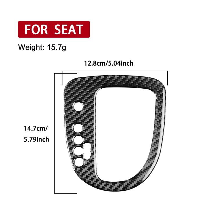 Carbon Fiber Car Gear Position Panel Decorative Sticker for SEAT Leon 2005-2012, Gear Position Panel, Left Driver, Gear Position Panel, Right Driver