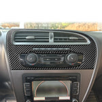 Carbon Fiber Car Center Console Air Conditioner Panel Decorative Sticker for SEAT Leon 2005-2012, Center Console Air Conditioner Panel, Left Driver, Center Console Air Conditioner Panel, Right Driver