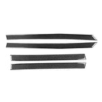 4pcs/Set Carbon Fiber Car Door Panel Decorative Sticker for SEAT Leon 2005-2012, Left and Right Driver, Door Panel