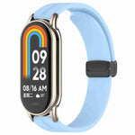 xDfind Folding Buckle Silicone Watch Band, For Xiaomi Smart Band 10 / 9 / 8 / NFC
