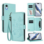 蝴蝶愛花多卡拉鍊錢包皮革手機殼，適用於 iPhone 11 Pro Max，適用於 iPhone 11，適用於 iPhone 11 Pro，適用於 iPhone X / XS，適用於 iPhone XR，適用於 iPhone XS Max