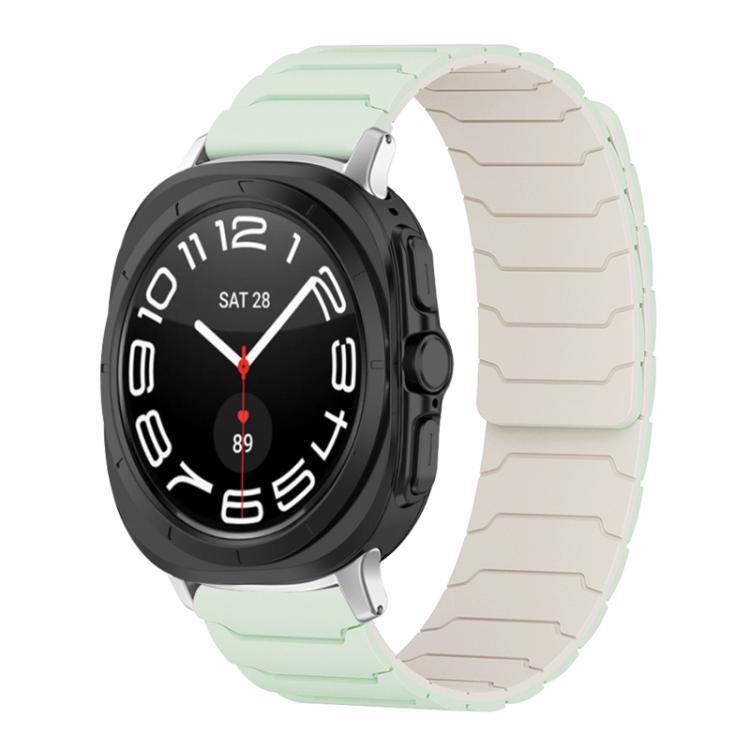 xDfind 磁吸矽膠錶帶，適用於 Samsung Galaxy Watch Ultra / Ultra 2025，Samsung Galaxy Watch8 / 8 Classic，Samsung Galaxy Watch 7 / 6 / 5 / FE