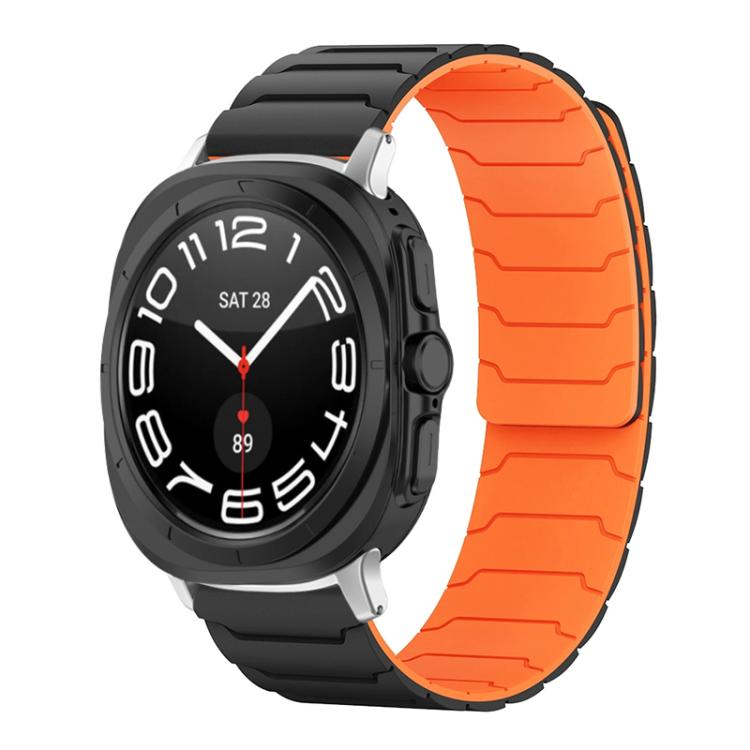 xDfind 磁吸矽膠錶帶，適用於 Samsung Galaxy Watch Ultra / Ultra 2025，Samsung Galaxy Watch8 / 8 Classic，Samsung Galaxy Watch 7 / 6 / 5 / FE