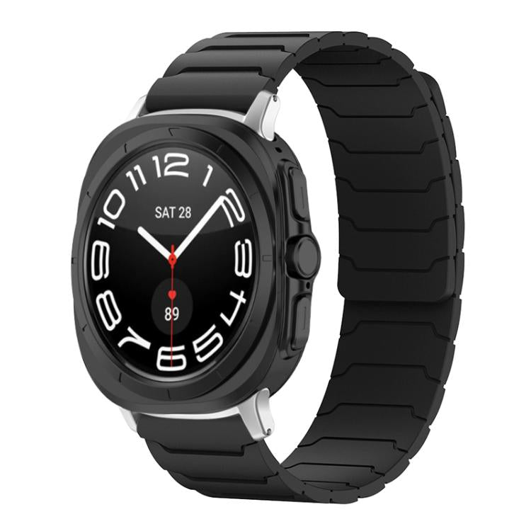 xDfind 磁吸矽膠錶帶，適用於 Samsung Galaxy Watch Ultra / Ultra 2025，Samsung Galaxy Watch8 / 8 Classic，Samsung Galaxy Watch 7 / 6 / 5 / FE