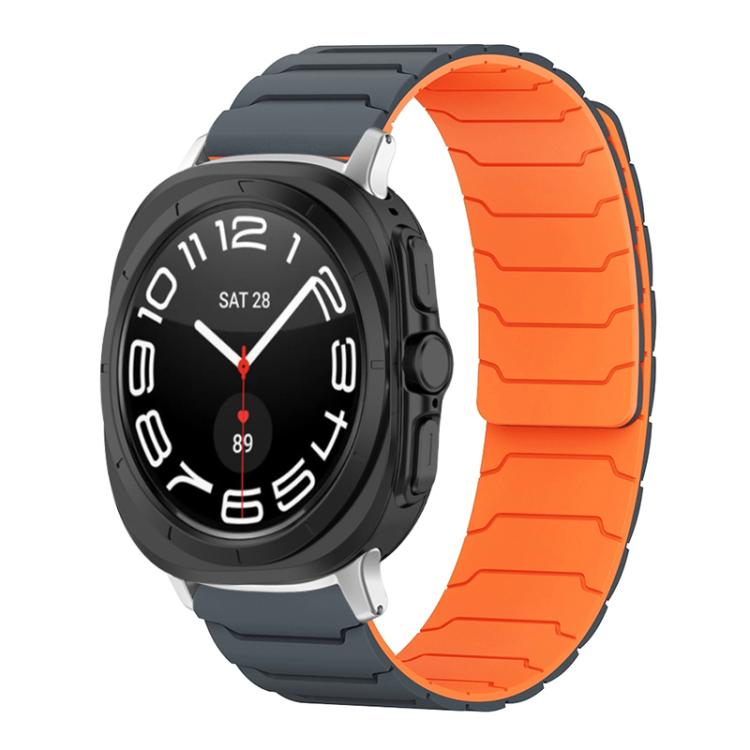 xDfind 磁吸矽膠錶帶，適用於 Samsung Galaxy Watch Ultra / Ultra 2025，Samsung Galaxy Watch8 / 8 Classic，Samsung Galaxy Watch 7 / 6 / 5 / FE