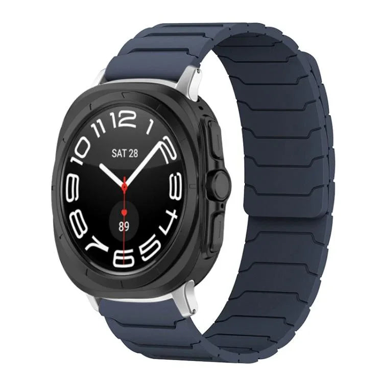 xDfind 磁吸矽膠錶帶，適用於 Samsung Galaxy Watch Ultra / Ultra 2025，Samsung Galaxy Watch8 / 8 Classic，Samsung Galaxy Watch 7 / 6 / 5 / FE