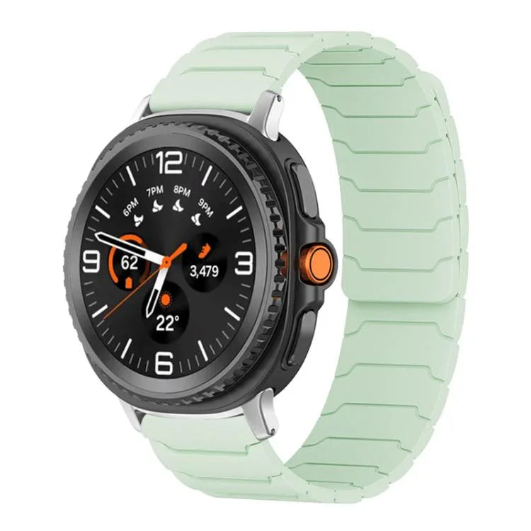 xDfind 磁吸矽膠錶帶，適用於 Samsung Galaxy Watch Ultra / Ultra 2025，Samsung Galaxy Watch8 / 8 Classic，Samsung Galaxy Watch 7 / 6 / 5 / FE