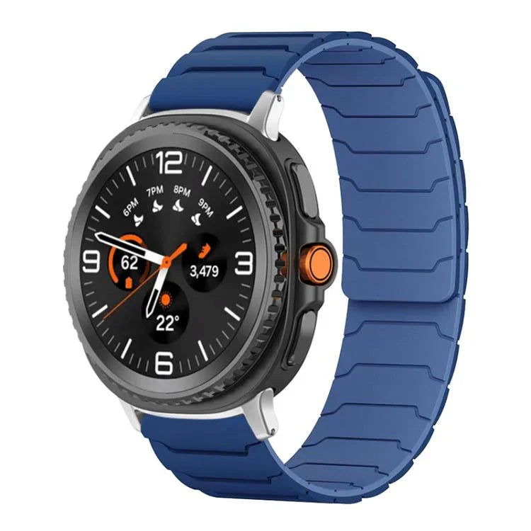 xDfind 磁吸矽膠錶帶，適用於 Samsung Galaxy Watch Ultra / Ultra 2025，Samsung Galaxy Watch8 / 8 Classic，Samsung Galaxy Watch 7 / 6 / 5 / FE