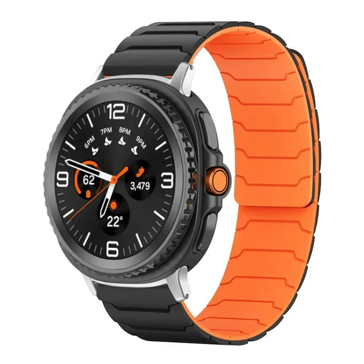 xDfind 磁吸矽膠錶帶，適用於 Samsung Galaxy Watch Ultra / Ultra 2025，Samsung Galaxy Watch8 / 8 Classic，Samsung Galaxy Watch 7 / 6 / 5 / FE