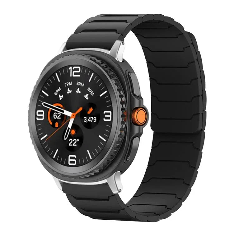 xDfind 磁吸矽膠錶帶，適用於 Samsung Galaxy Watch Ultra / Ultra 2025，Samsung Galaxy Watch8 / 8 Classic，Samsung Galaxy Watch 7 / 6 / 5 / FE