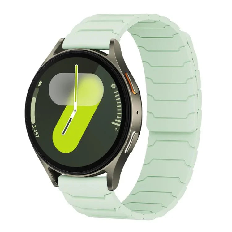 xDfind 磁吸矽膠錶帶，適用於 Samsung Galaxy Watch Ultra / Ultra 2025，Samsung Galaxy Watch8 / 8 Classic，Samsung Galaxy Watch 7 / 6 / 5 / FE