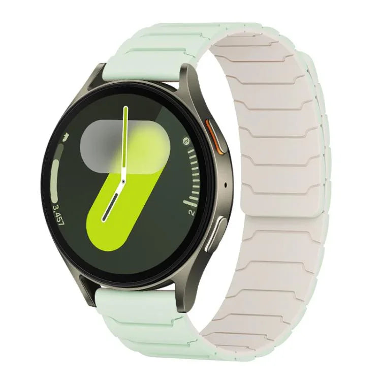 xDfind 磁吸矽膠錶帶，適用於 Samsung Galaxy Watch Ultra / Ultra 2025，Samsung Galaxy Watch8 / 8 Classic，Samsung Galaxy Watch 7 / 6 / 5 / FE