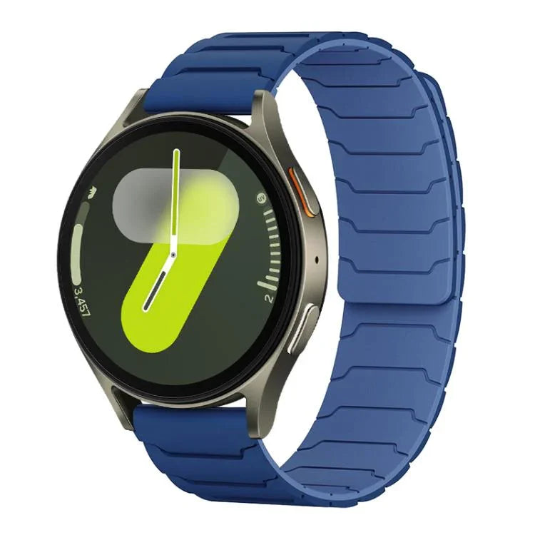 xDfind 磁吸矽膠錶帶，適用於 Samsung Galaxy Watch Ultra / Ultra 2025，Samsung Galaxy Watch8 / 8 Classic，Samsung Galaxy Watch 7 / 6 / 5 / FE