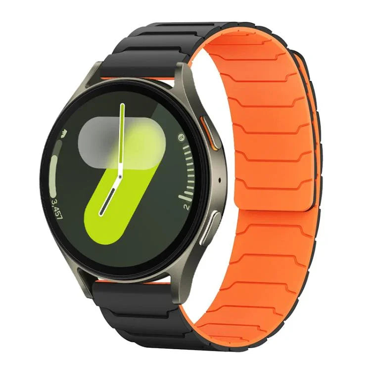 xDfind 磁吸矽膠錶帶，適用於 Samsung Galaxy Watch Ultra / Ultra 2025，Samsung Galaxy Watch8 / 8 Classic，Samsung Galaxy Watch 7 / 6 / 5 / FE