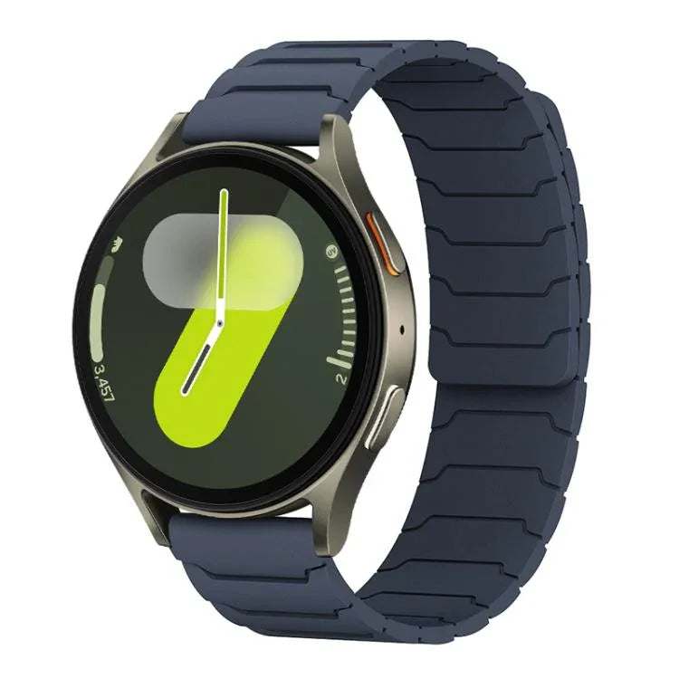 xDfind 磁吸矽膠錶帶，適用於 Samsung Galaxy Watch Ultra / Ultra 2025，Samsung Galaxy Watch8 / 8 Classic，Samsung Galaxy Watch 7 / 6 / 5 / FE