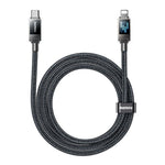 REMAX CB09 PD30W Type-C 轉 8 Pin Marquee 編織快充數據線，長度：1.2m，Type-C 轉 8 Pin