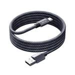 REMAX CB01 3A USB 轉 Type-C 鋁合金編織快充數據線帶 LED 燈，長度：1.2m，USB 轉 Type-C