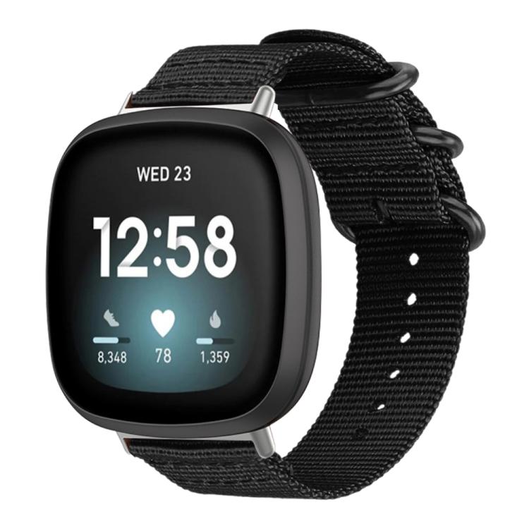xDfind Ring Buckle Nylon Canvas Watch Band, For Fitbit Versa 4 / 3 / Sense 2 / Sense, For Fitbit Versa 2 / Versa / Versa Lite