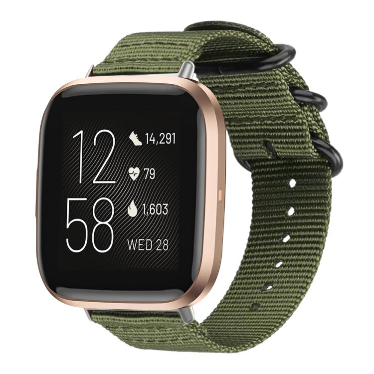 xDfind Ring Buckle Nylon Canvas Watch Band, For Fitbit Versa 4 / 3 / Sense 2 / Sense, For Fitbit Versa 2 / Versa / Versa Lite