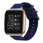 xDfind Ring Buckle Nylon Canvas Watch Band, For Fitbit Versa 4 / 3 / Sense 2 / Sense, For Fitbit Versa 2 / Versa / Versa Lite