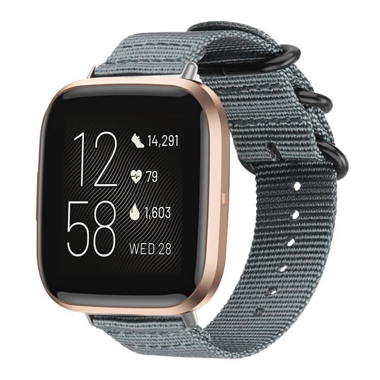 xDfind Ring Buckle Nylon Canvas Watch Band, For Fitbit Versa 4 / 3 / Sense 2 / Sense, For Fitbit Versa 2 / Versa / Versa Lite