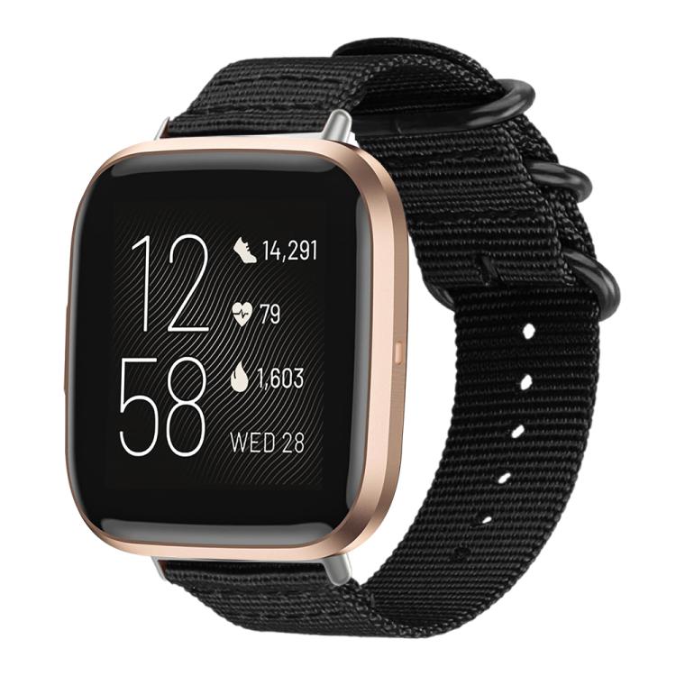 xDfind Ring Buckle Nylon Canvas Watch Band, For Fitbit Versa 4 / 3 / Sense 2 / Sense, For Fitbit Versa 2 / Versa / Versa Lite