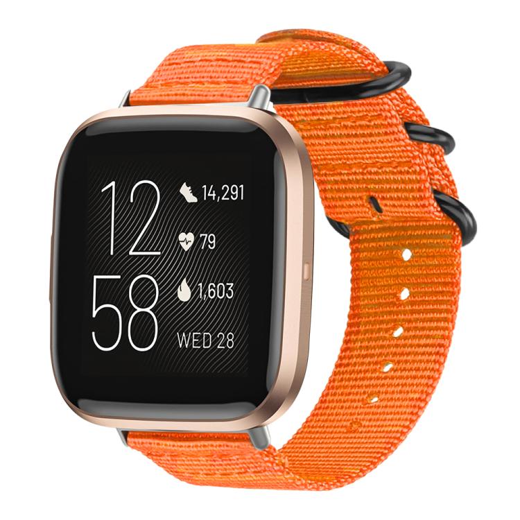 xDfind Ring Buckle Nylon Canvas Watch Band, For Fitbit Versa 4 / 3 / Sense 2 / Sense, For Fitbit Versa 2 / Versa / Versa Lite