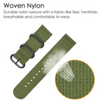 xDfind Ring Buckle Nylon Canvas Watch Band, For Fitbit Versa 4 / 3 / Sense 2 / Sense, For Fitbit Versa 2 / Versa / Versa Lite