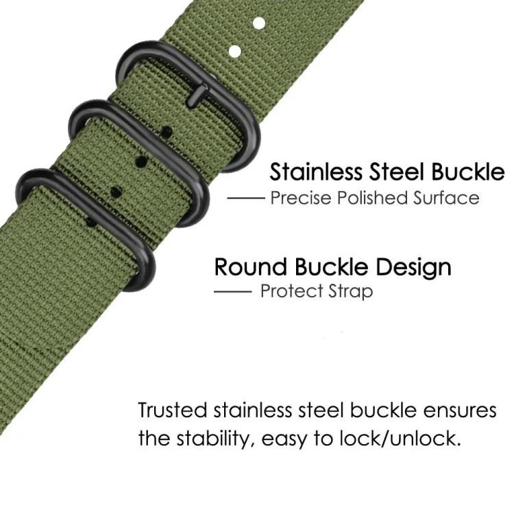 xDfind Ring Buckle Nylon Canvas Watch Band, For Fitbit Versa 4 / 3 / Sense 2 / Sense, For Fitbit Versa 2 / Versa / Versa Lite