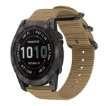 xDfind Ring Buckle Nylon Canvas Watch Band, For Garmin Fenix 8/7X/6X/5X 26mm, For Garmin Fenix 8/7/6/5 22mm, For Garmin Forerunner 235/220/620/630, For Garmin Forerunner 35 / 30 / 35J