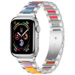 xDfind 三珠金屬樹脂錶帶，適用於 Apple Watch 42 / 44 / 45 / 46 / 49mm，適用於 Apple Watch 38 / 40 / 41 / S10 42mm