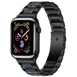 xDfind 三珠金屬樹脂錶帶，適用於 Apple Watch 42 / 44 / 45 / 46 / 49mm，適用於 Apple Watch 38 / 40 / 41 / S10 42mm