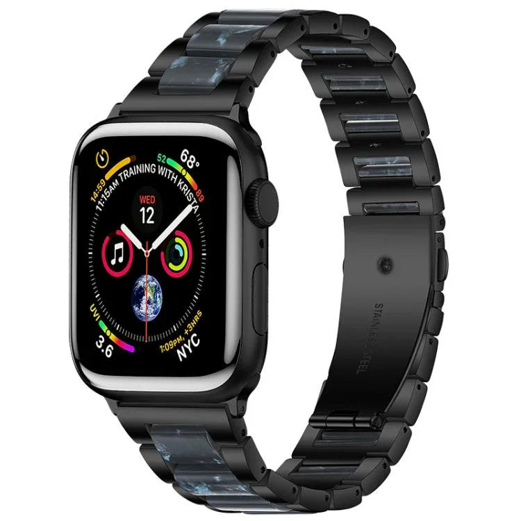 xDfind 三珠金屬樹脂錶帶，適用於 Apple Watch 42 / 44 / 45 / 46 / 49mm，適用於 Apple Watch 38 / 40 / 41 / S10 42mm