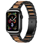 xDfind 三珠金屬樹脂錶帶，適用於 Apple Watch 42 / 44 / 45 / 46 / 49mm，適用於 Apple Watch 38 / 40 / 41 / S10 42mm
