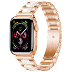 xDfind 三珠金屬樹脂錶帶，適用於 Apple Watch 42 / 44 / 45 / 46 / 49mm，適用於 Apple Watch 38 / 40 / 41 / S10 42mm