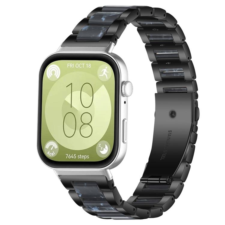xDfind Three Beads Metal Resin Watch Band, For Huawei Watch Fit4 / Fit4 Pro / Fit3, For Huawei Band 10 / 9 / 8