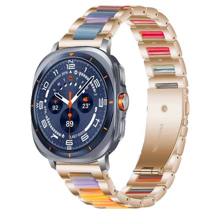 xDfind 三珠金屬樹脂錶帶，適用於三星 Galaxy Watch Ultra/Ultra 2025，適用於三星 Galaxy Watch8 / 8 Classic，適用於三星 Galaxy Watch 7 / 6 / 5 / FE