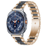 xDfind 三珠金屬樹脂錶帶，適用於三星 Galaxy Watch Ultra/Ultra 2025，適用於三星 Galaxy Watch8 / 8 Classic，適用於三星 Galaxy Watch 7 / 6 / 5 / FE