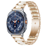 xDfind 三珠金屬樹脂錶帶，適用於三星 Galaxy Watch Ultra/Ultra 2025，適用於三星 Galaxy Watch8 / 8 Classic，適用於三星 Galaxy Watch 7 / 6 / 5 / FE
