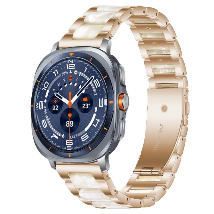 xDfind 三珠金屬樹脂錶帶，適用於三星 Galaxy Watch Ultra/Ultra 2025，適用於三星 Galaxy Watch8 / 8 Classic，適用於三星 Galaxy Watch 7 / 6 / 5 / FE
