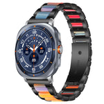 xDfind 三珠金屬樹脂錶帶，適用於三星 Galaxy Watch Ultra/Ultra 2025，適用於三星 Galaxy Watch8 / 8 Classic，適用於三星 Galaxy Watch 7 / 6 / 5 / FE